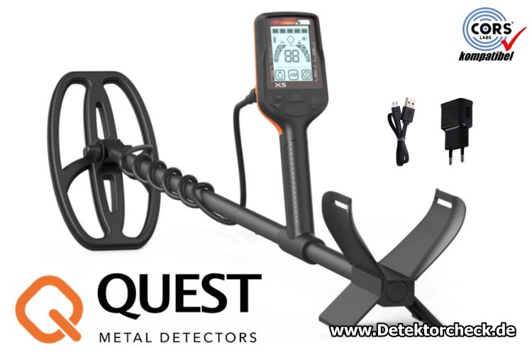 Q20 BlackDog Max Tiefensuchspule Quest X5 Q40 / Metallsonde X10 